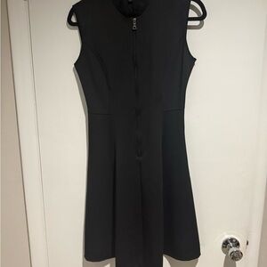 Elie Tahari Black Zip-Front Dress